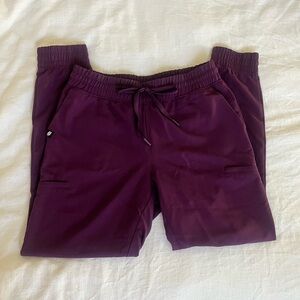 Jaanuu Jace Skinny Scrub Jogger - Dark Amethyst, small petite